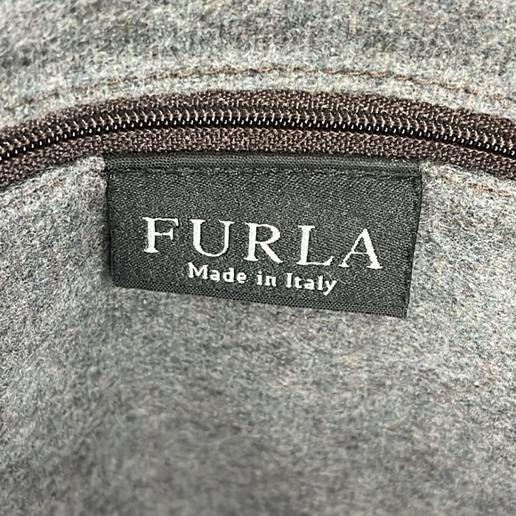 Furla Italian Leather Embossed Crocodile Large Tote Bag - Picture 7 of 16